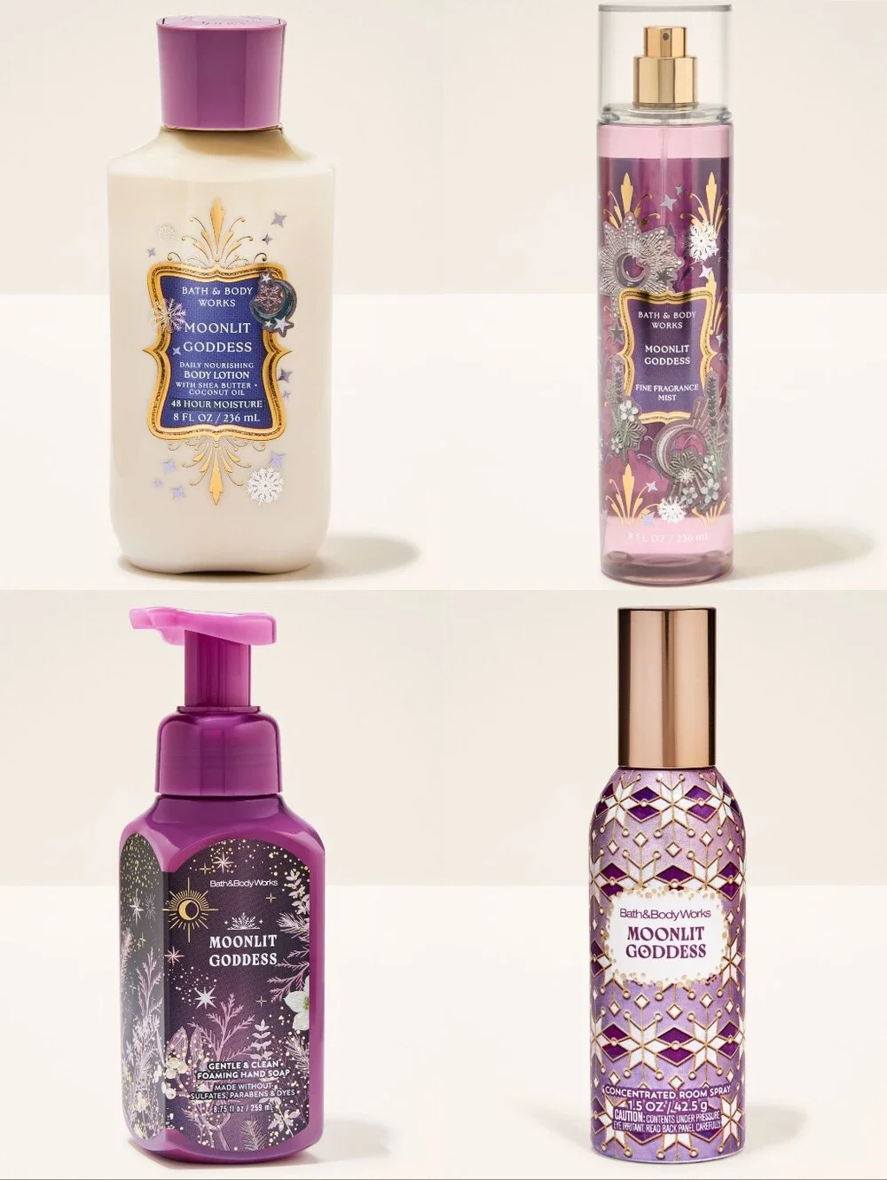 Bath & Body Works Moonlit Goddess Body Care Set 4 Piece NEW